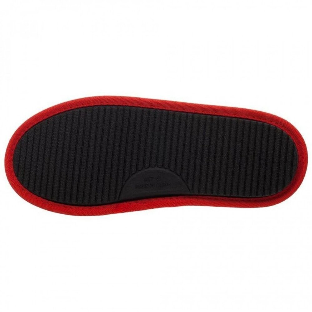 DC Comics Harley Quinn Red and Gray Slippers, Size M (7-8) - Picture 5 of 5